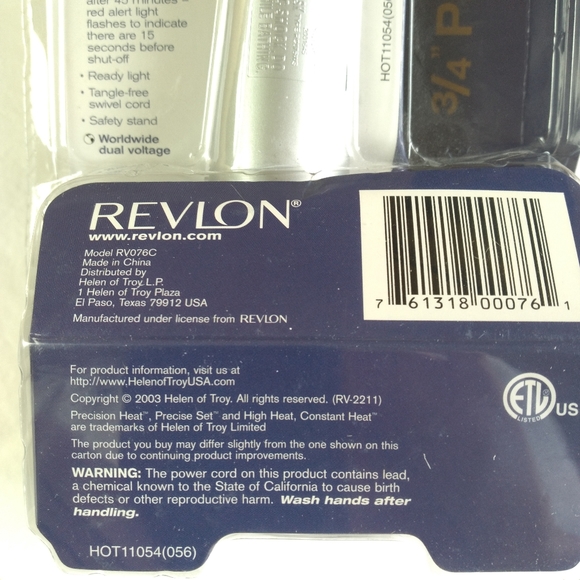NEW Revlon Digital 3/4" Ceramic Styling Iron - Picture 10 of 15